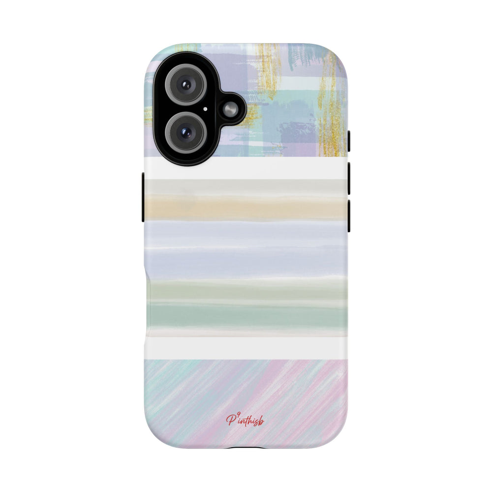 Pastel Stripe Tough Phone Case