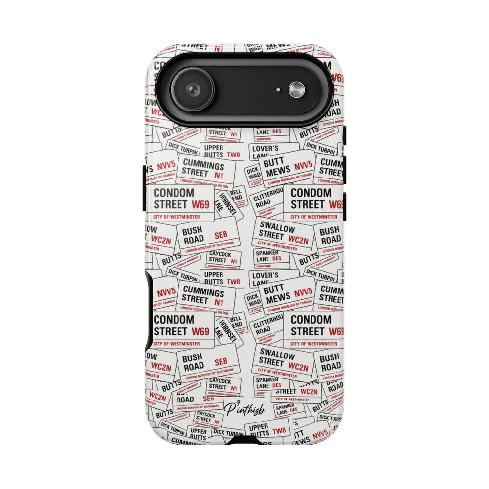 Cheeky London Street Signs Phone Case
