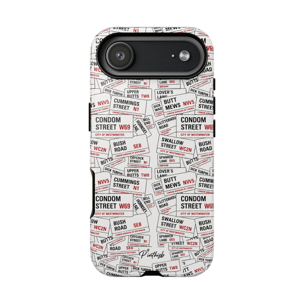 Cheeky London Street Signs Phone Case
