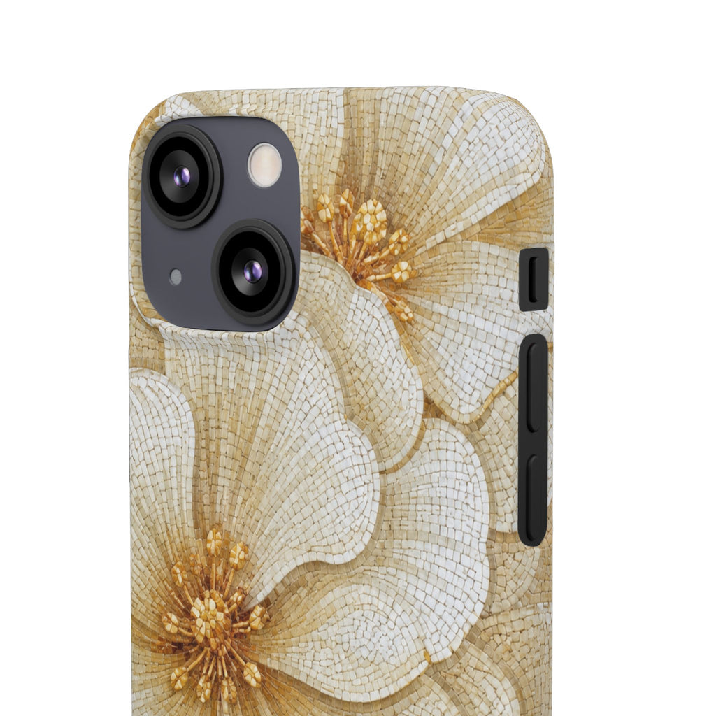 Floral Gold Bloom Snap Case
