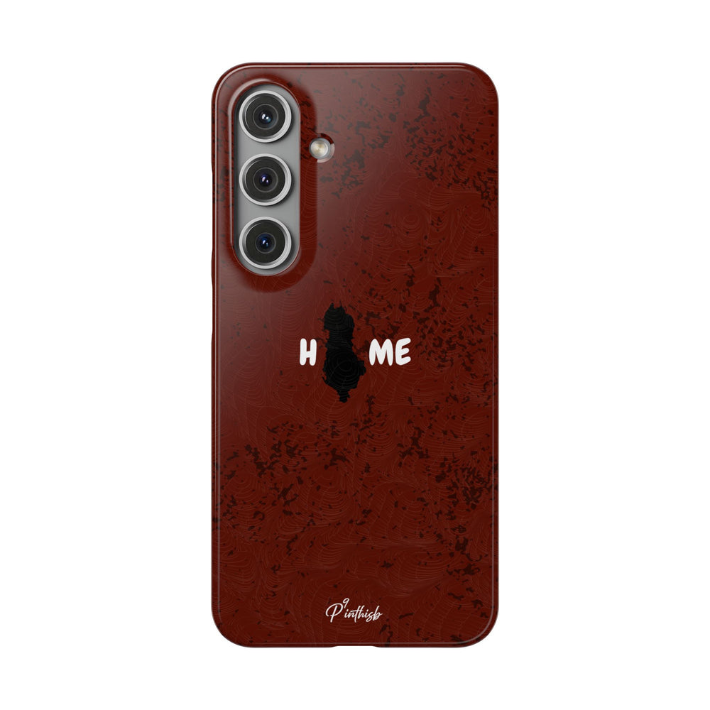 "HOME" Albania Snap Case