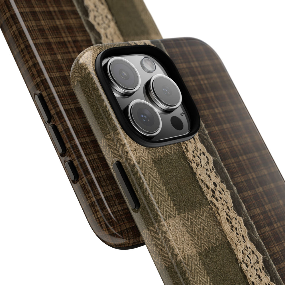 Plaid Lace Tough Phone Case