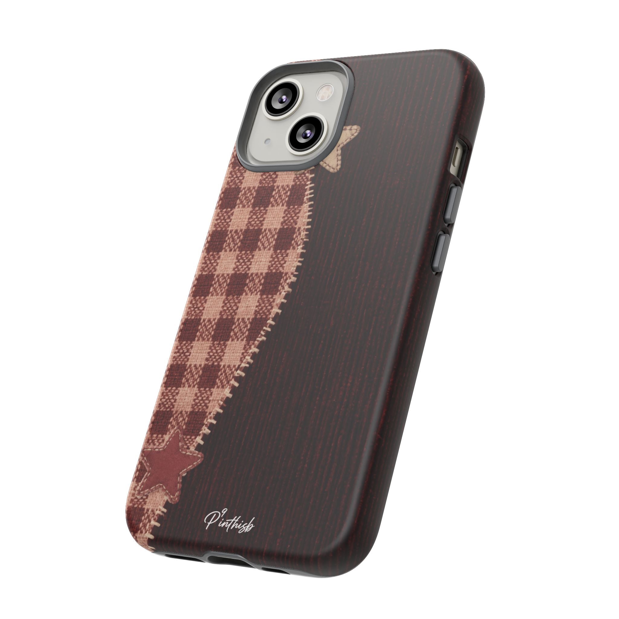 Rustic Plaid Stars Phone Case