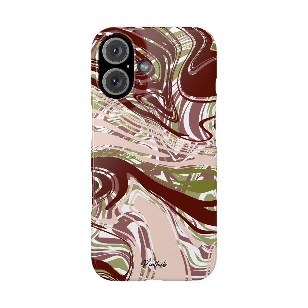 Abstract Marbled Snap Phone Case