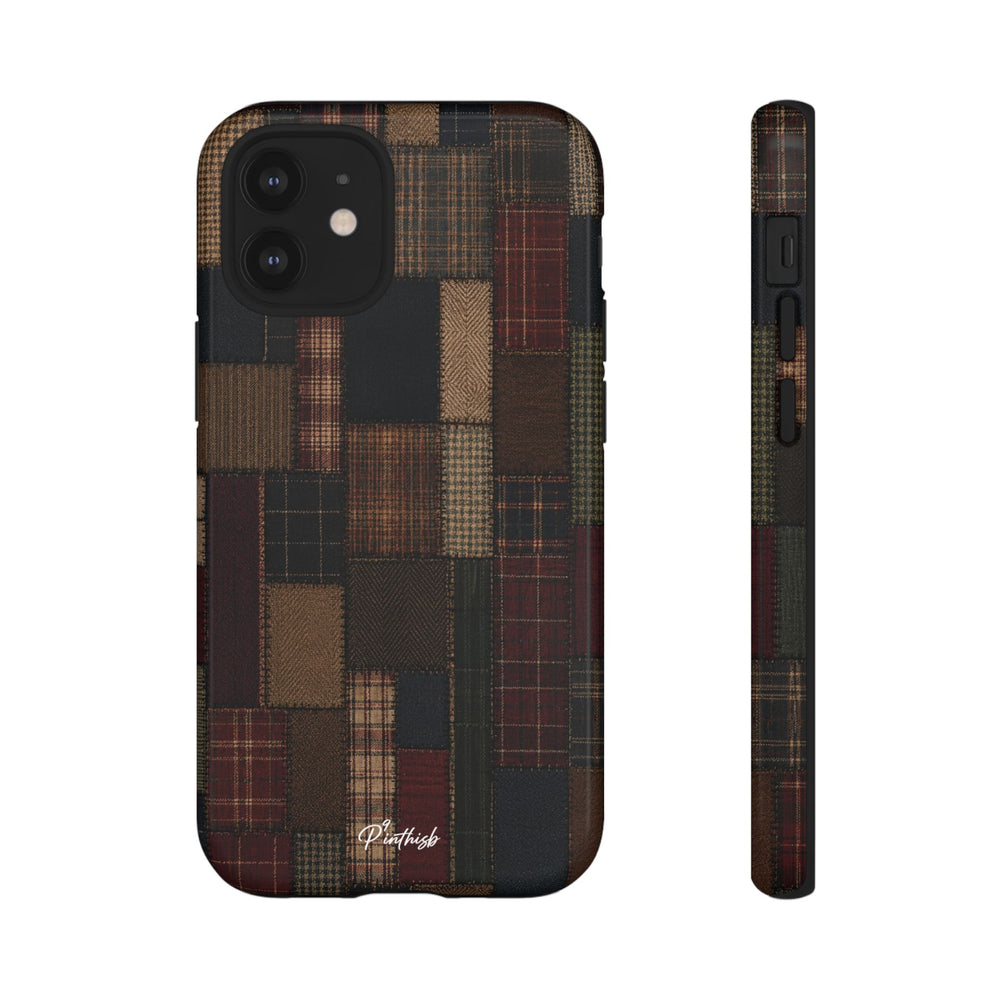 Plaid Patchwork Tough Phone Case