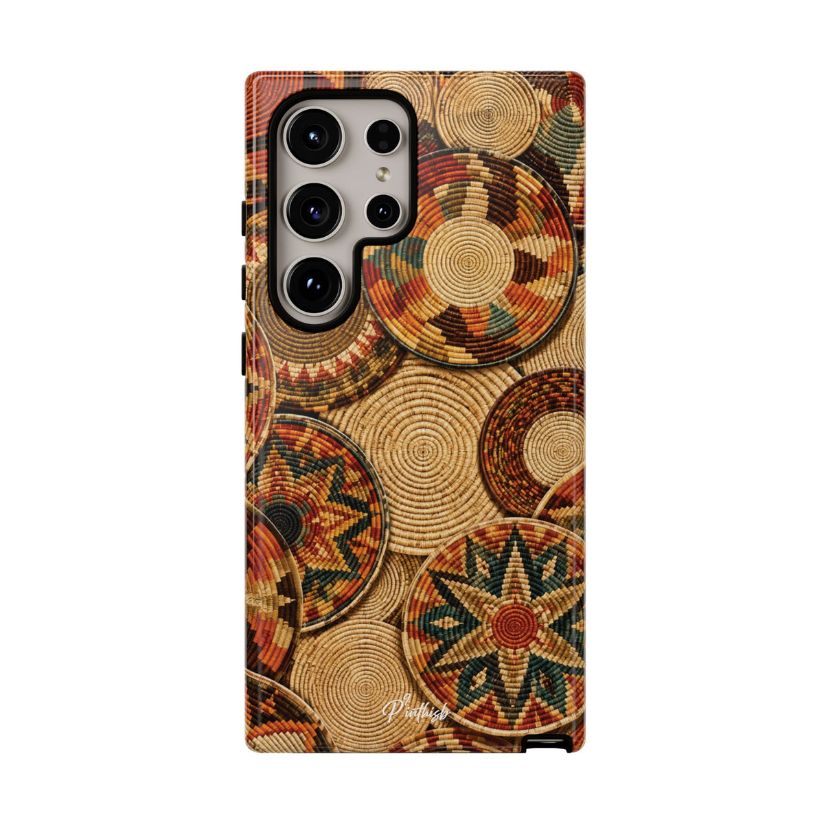 Bohemian Woven Basket Pattern Tough Case