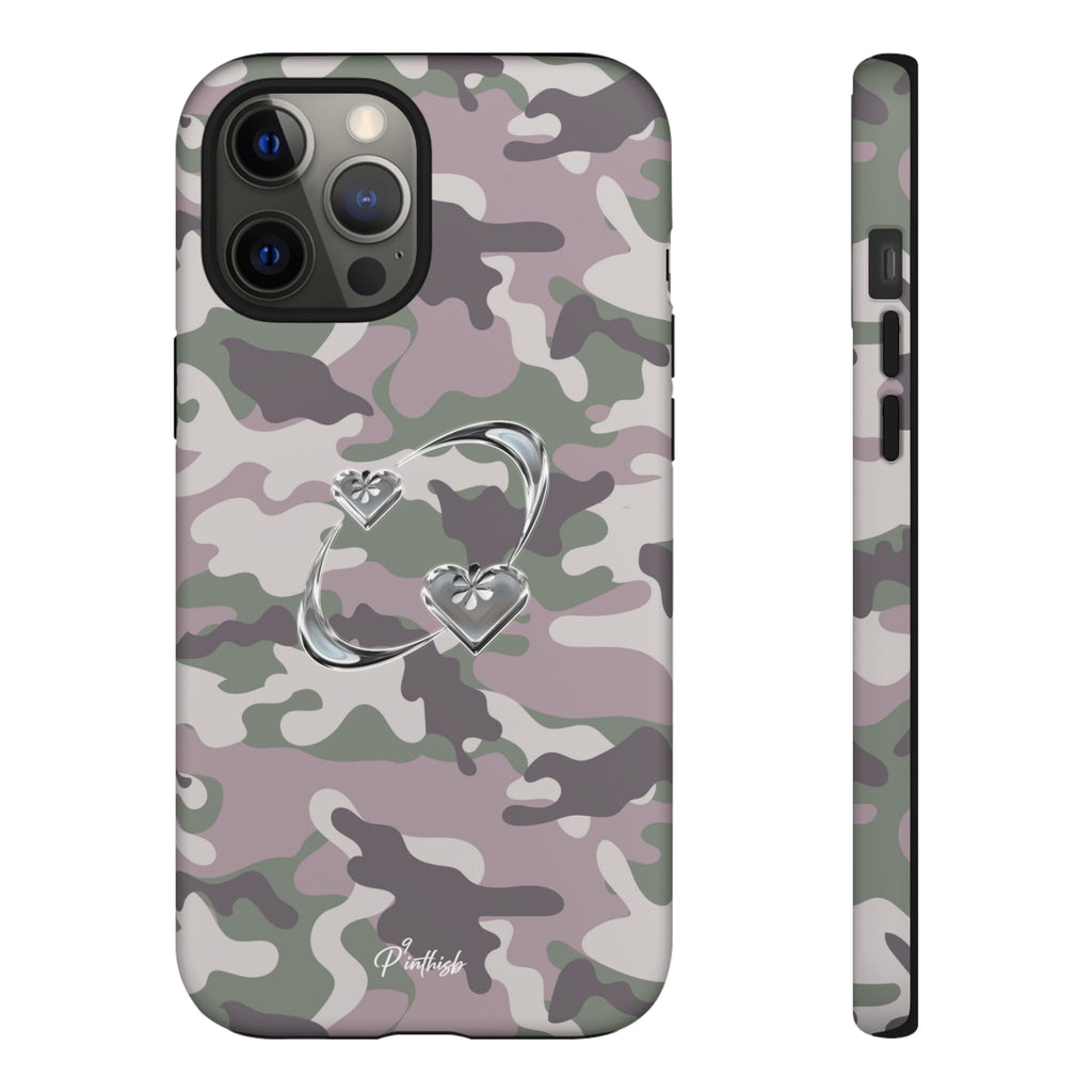 Camouflage Heart Tough Phone Case
