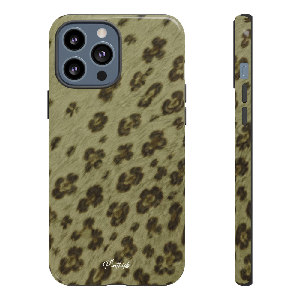 Olive Leopard Print Tough Case