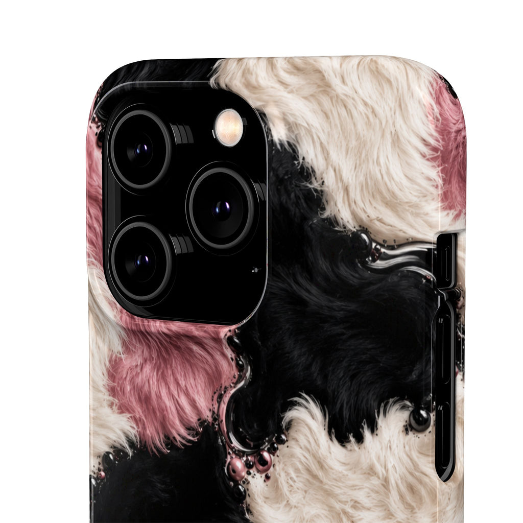 Cow Print Swirl Snap Case