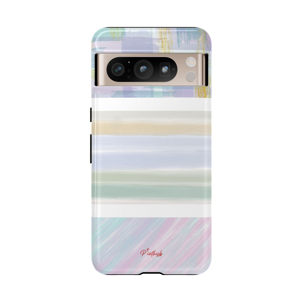 Pastel Stripe Tough Phone Case