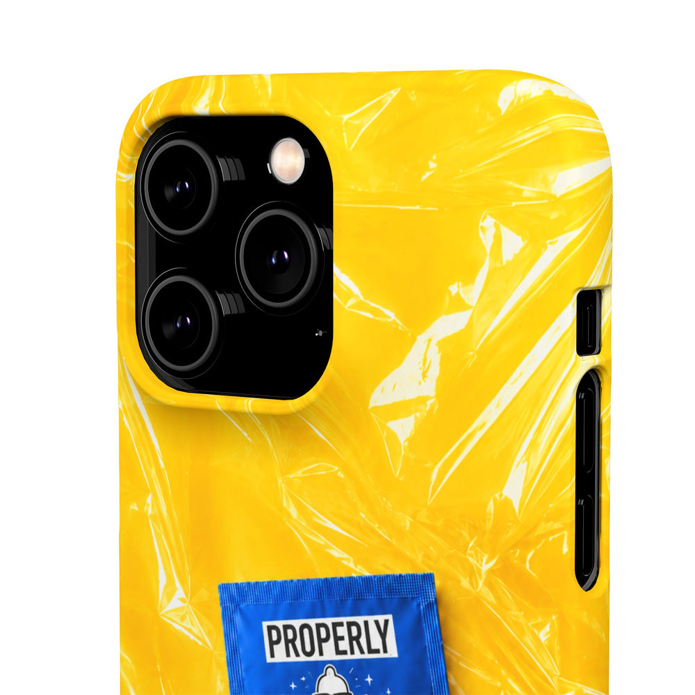 "Properly Protected" Graphic Snap Phone Case