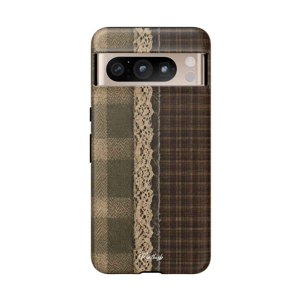 Plaid Lace Tough Phone Case