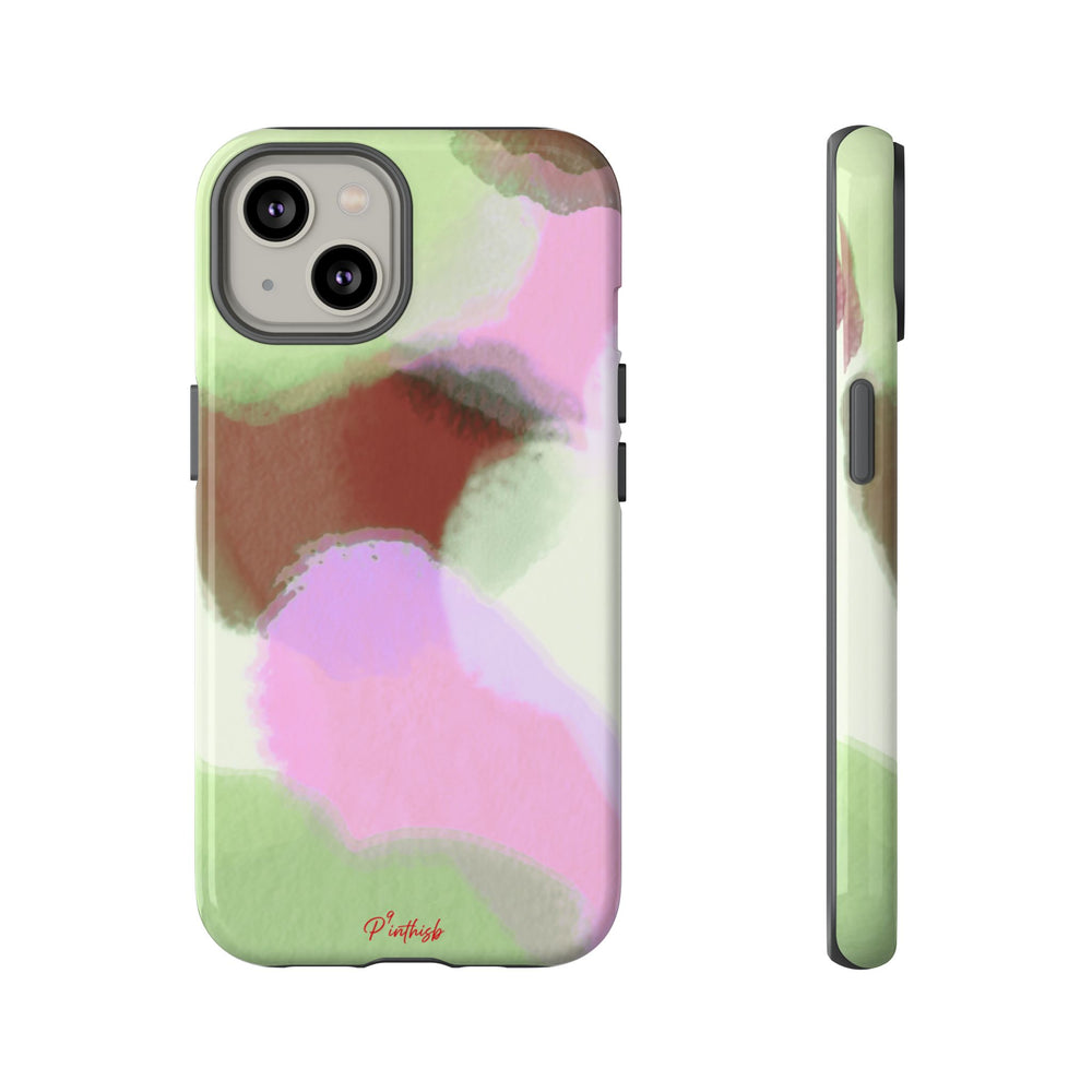 Abstract Pastel Camouflage Tough Phone Case