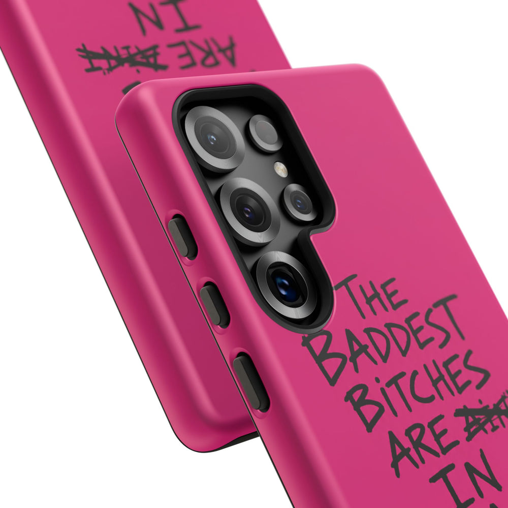 "The Baddest B*tches Are In Pogradec" Hot Pink Case