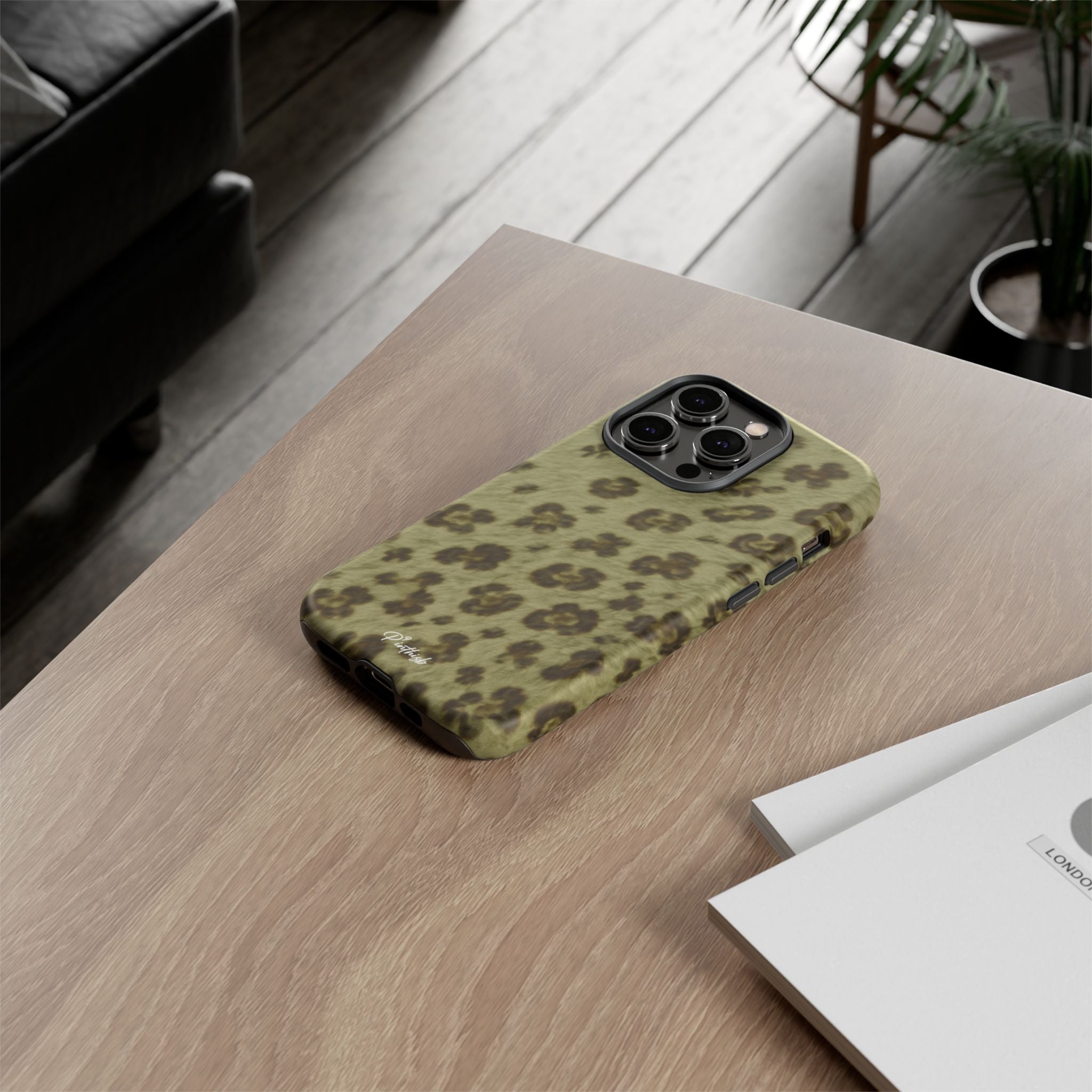 Olive Leopard Print Tough Case