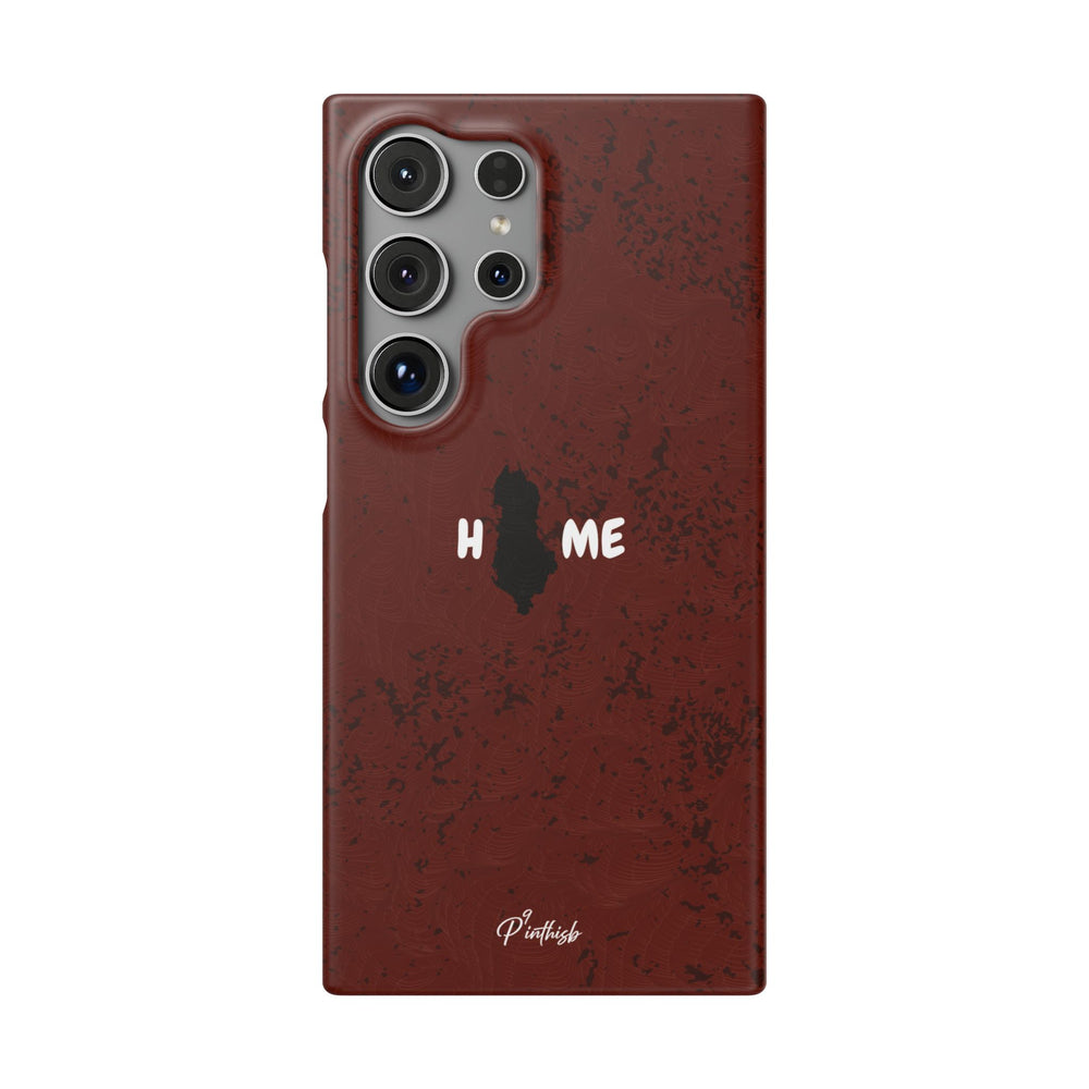 "HOME" Albania Snap Case