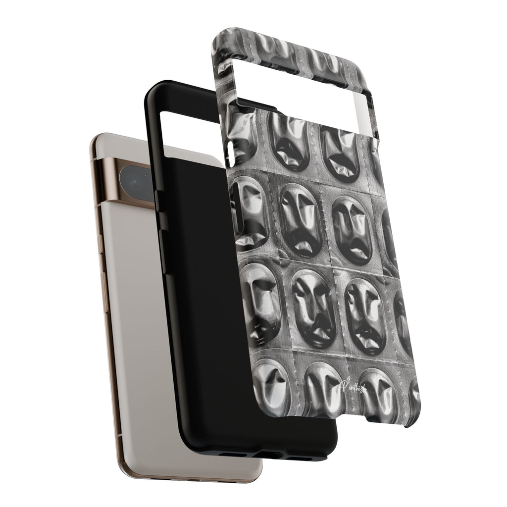 Metallic Mask Grid Tough Case