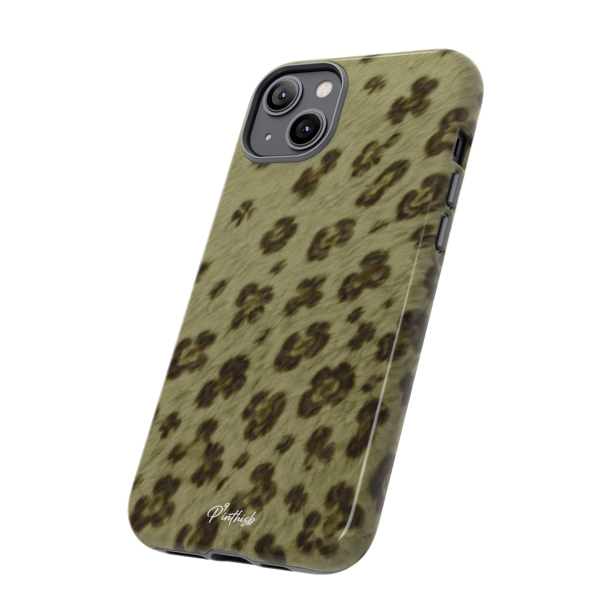 Olive Leopard Print Tough Case