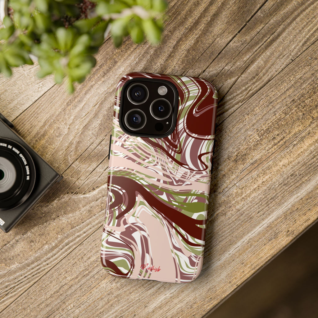Abstract Marbled Tough Phone Case