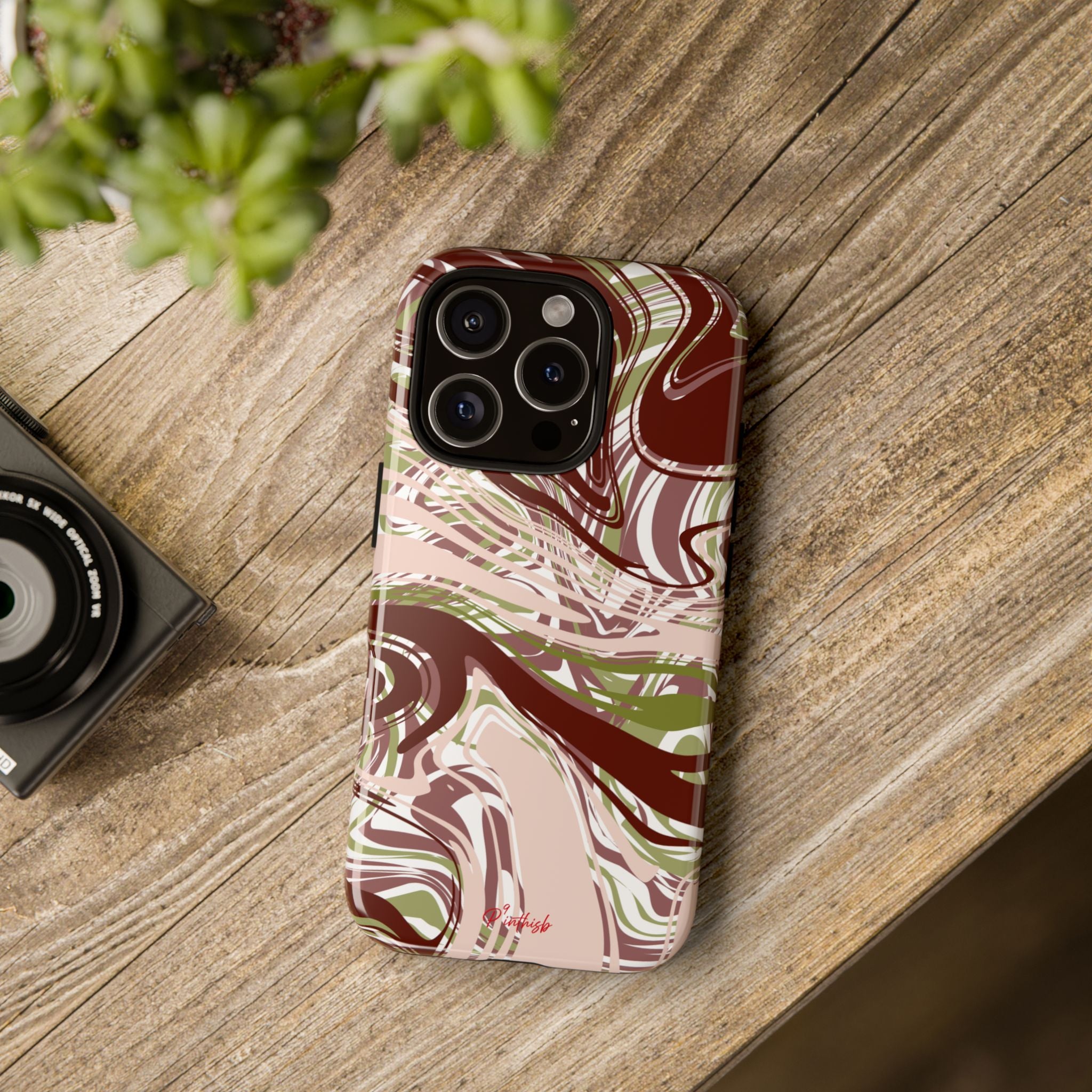 Abstract Marbled Tough Phone Case