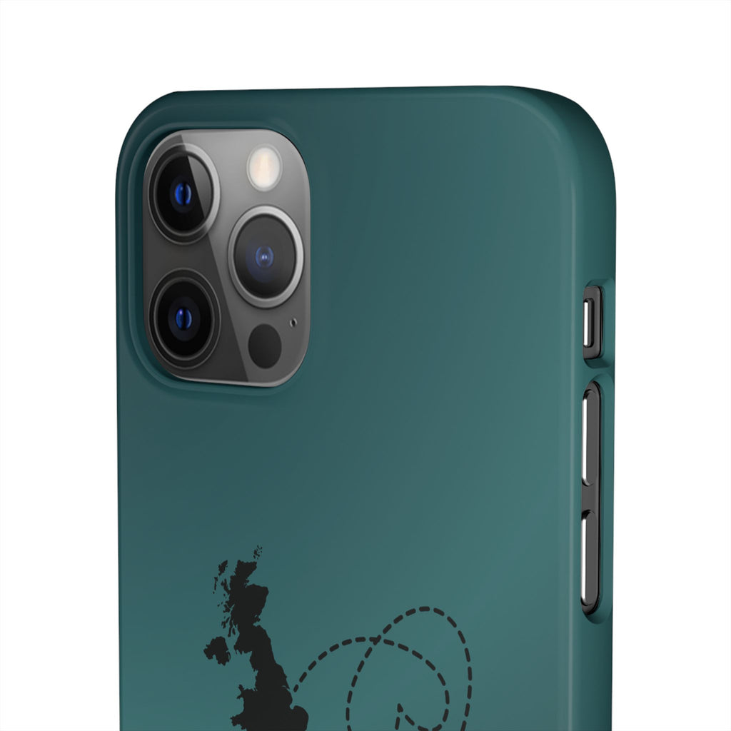 Copy of UK to Albania Pink Snap Phone Case