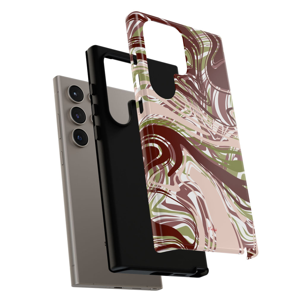 Abstract Marbled Tough Phone Case