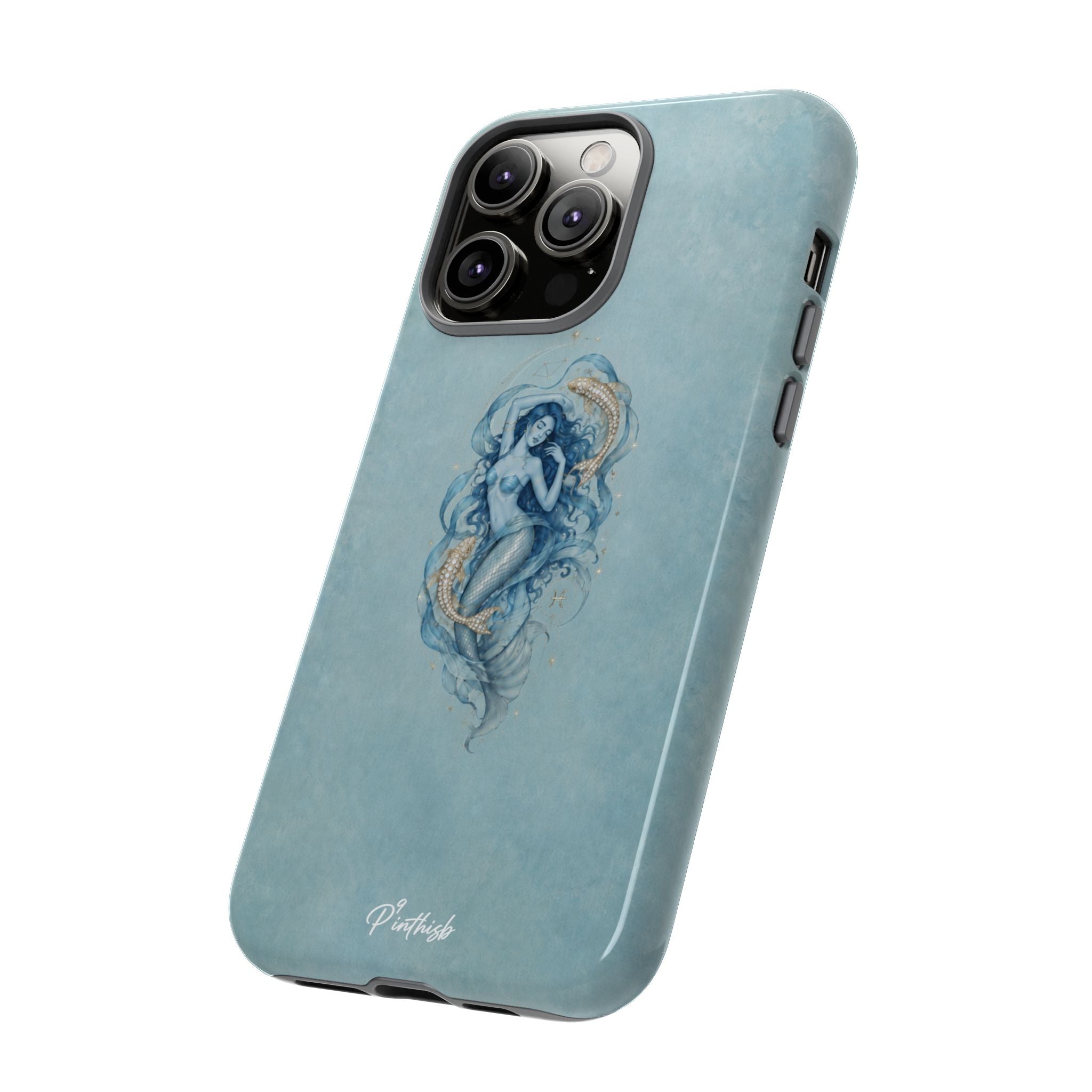 Pisces Zodiac Glitter Phone Case