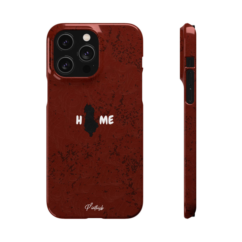 "HOME" Albania Snap Case