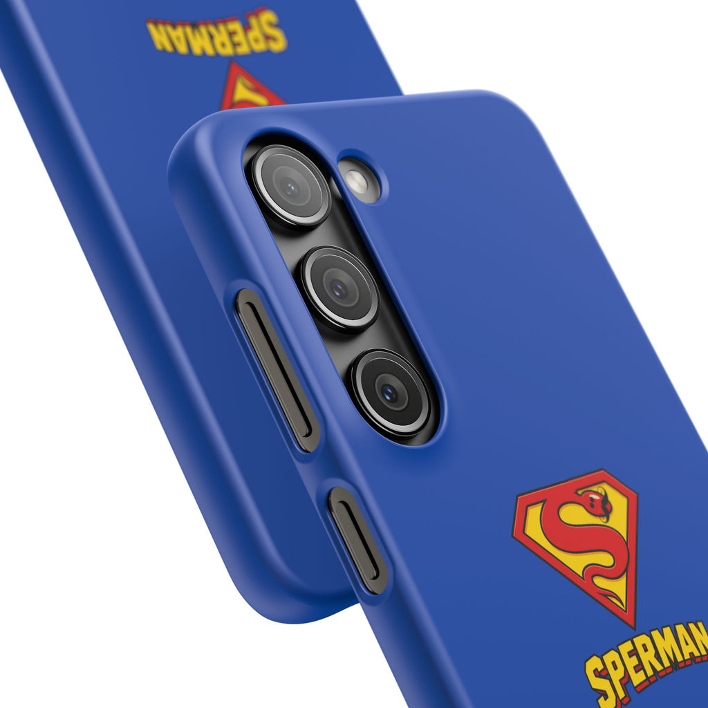 "SPERMAN" Parody Logo Snap Phone Case