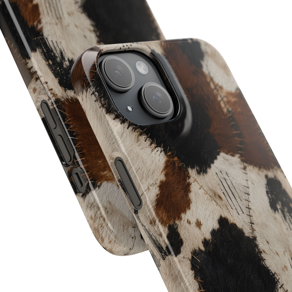 Brown & Black Animal Print Snap Case