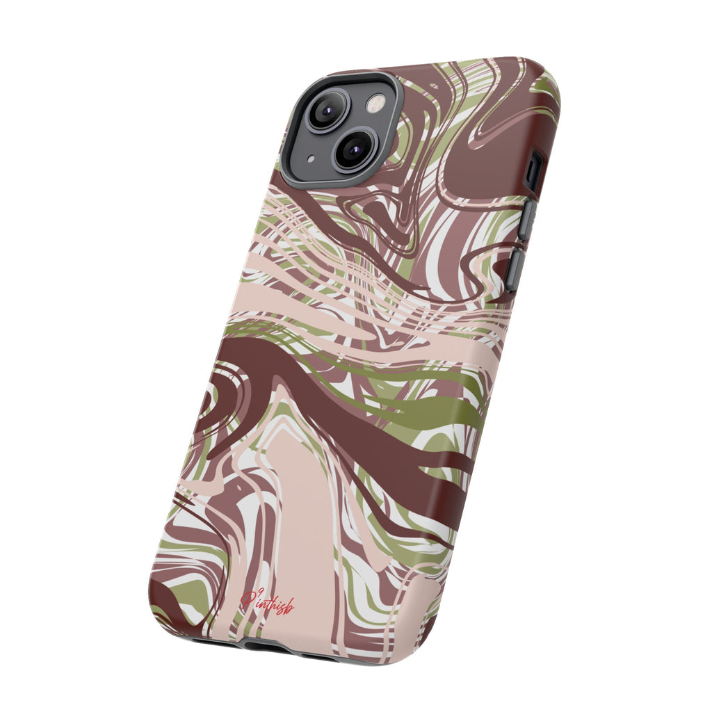Abstract Marbled Tough Phone Case