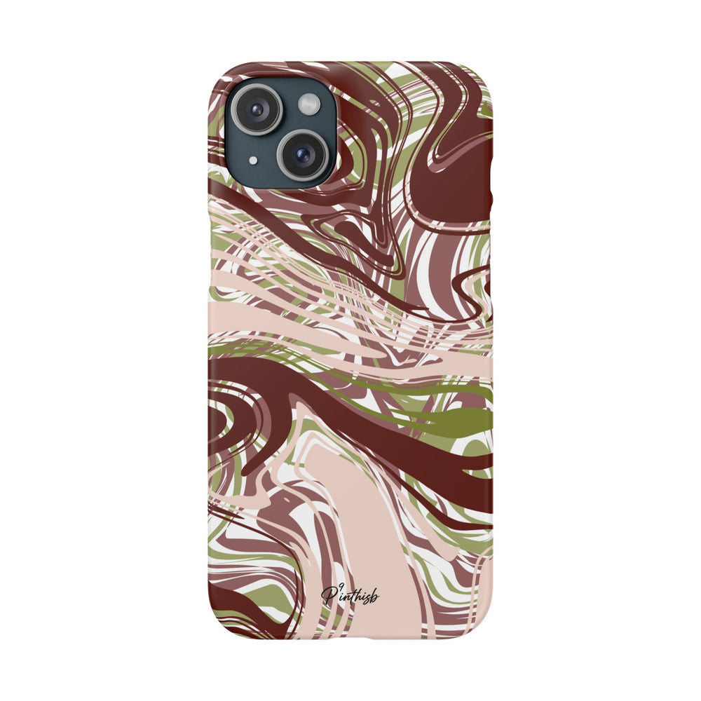 Abstract Marbled Snap Phone Case