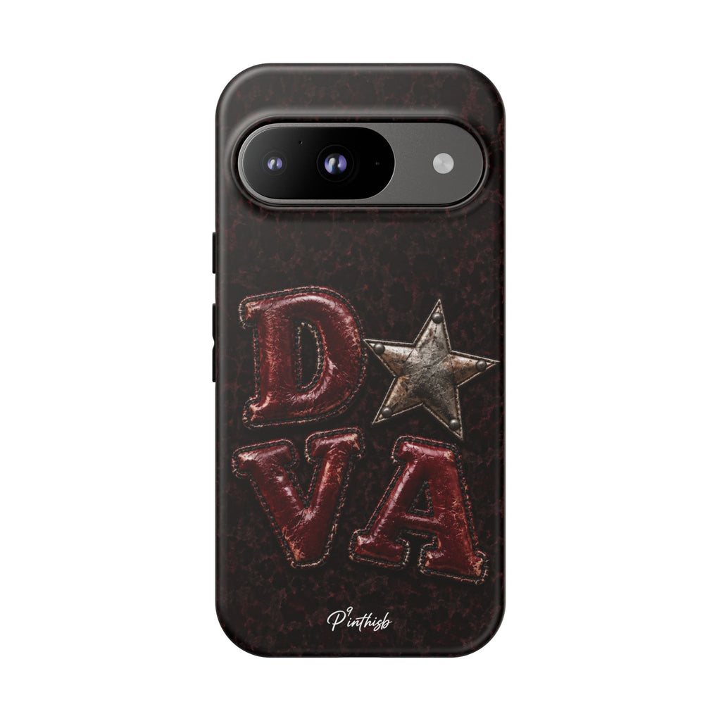 Geometric Blue Diamond Tough Phone Case