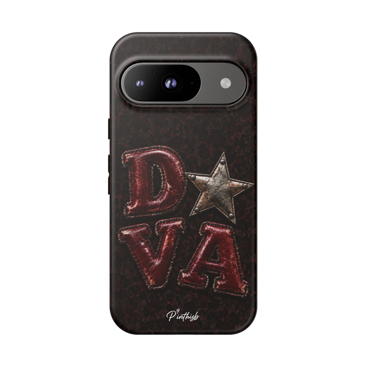Geometric Blue Diamond Tough Phone Case