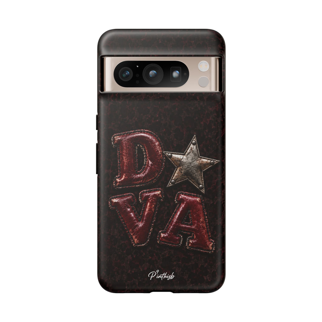 Geometric Blue Diamond Tough Phone Case