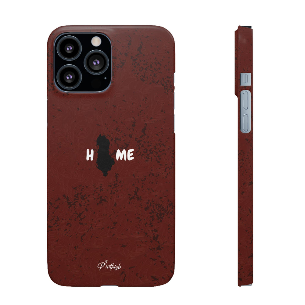 "HOME" Albania Snap Case