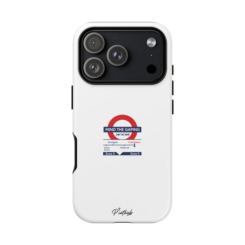"Mind the Gaping" London Tube Parody Phone Case