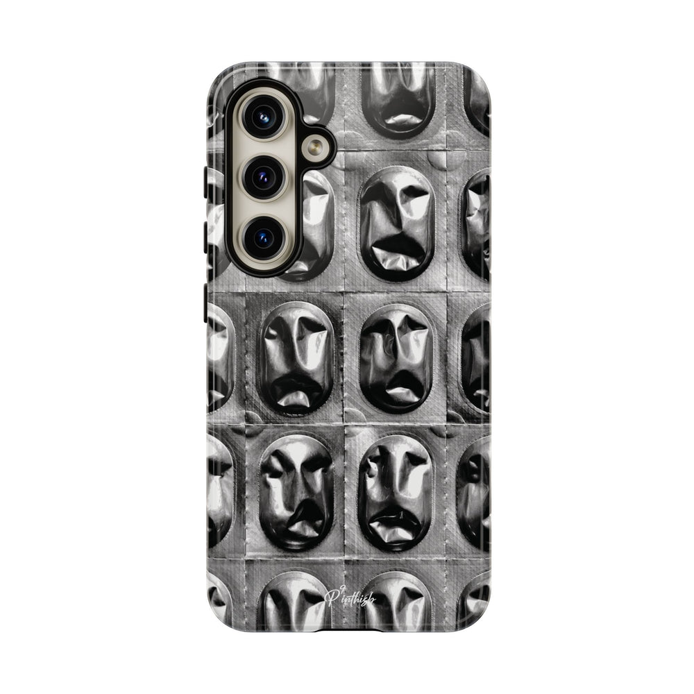 Metallic Mask Grid Tough Case