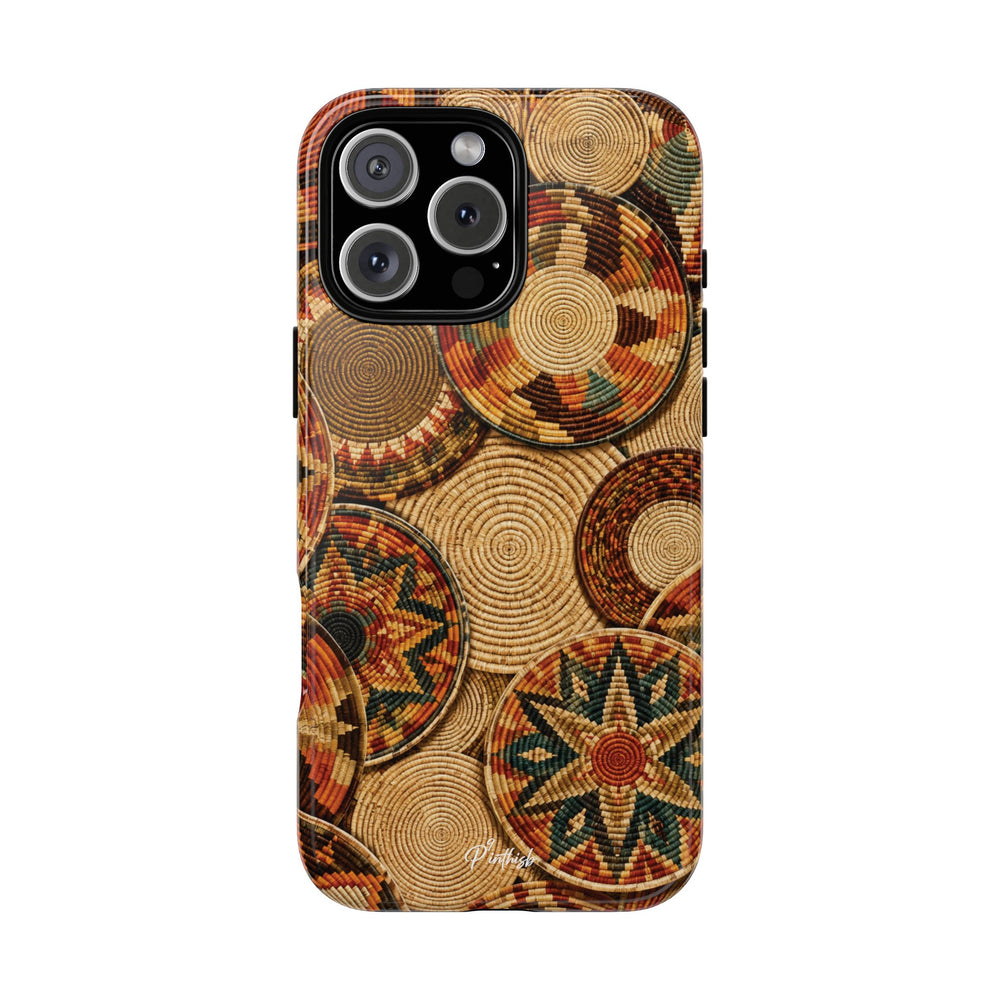 Bohemian Woven Basket Pattern Tough Case