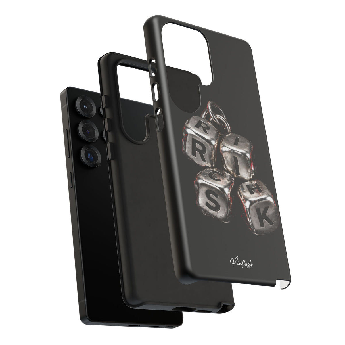 Metallic Dice 'RISK' Phone Case