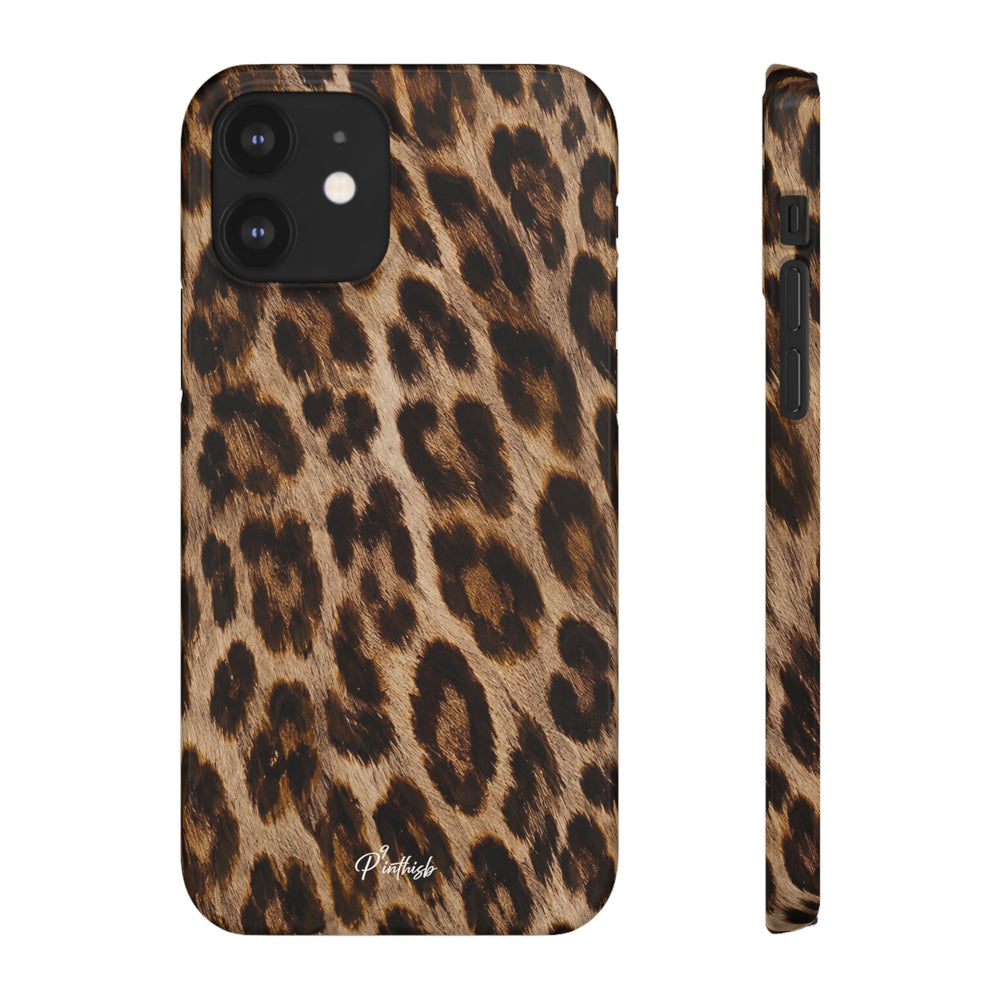 Leopard Print Snap Phone Case