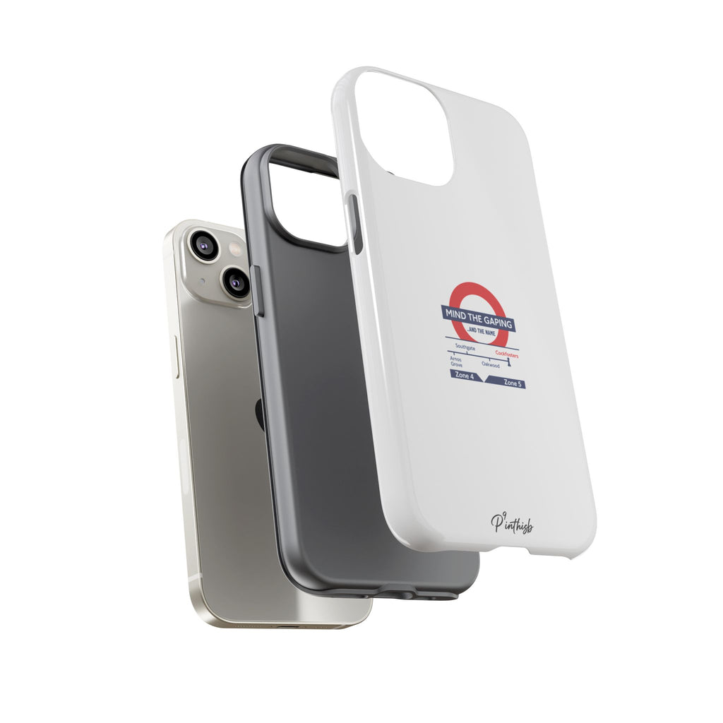 "Mind the Gaping" London Tube Parody Phone Case
