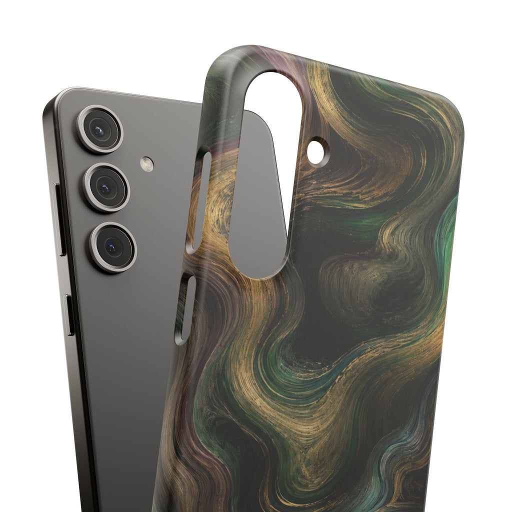 Marbled Forest Snap Phone Case