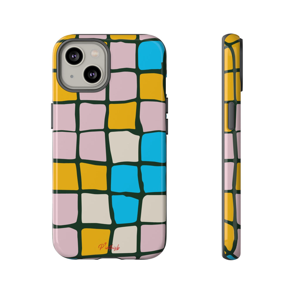 Color Grid Tough Phone Case