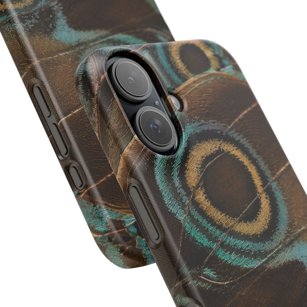 Peacock Feather Pattern Snap Case