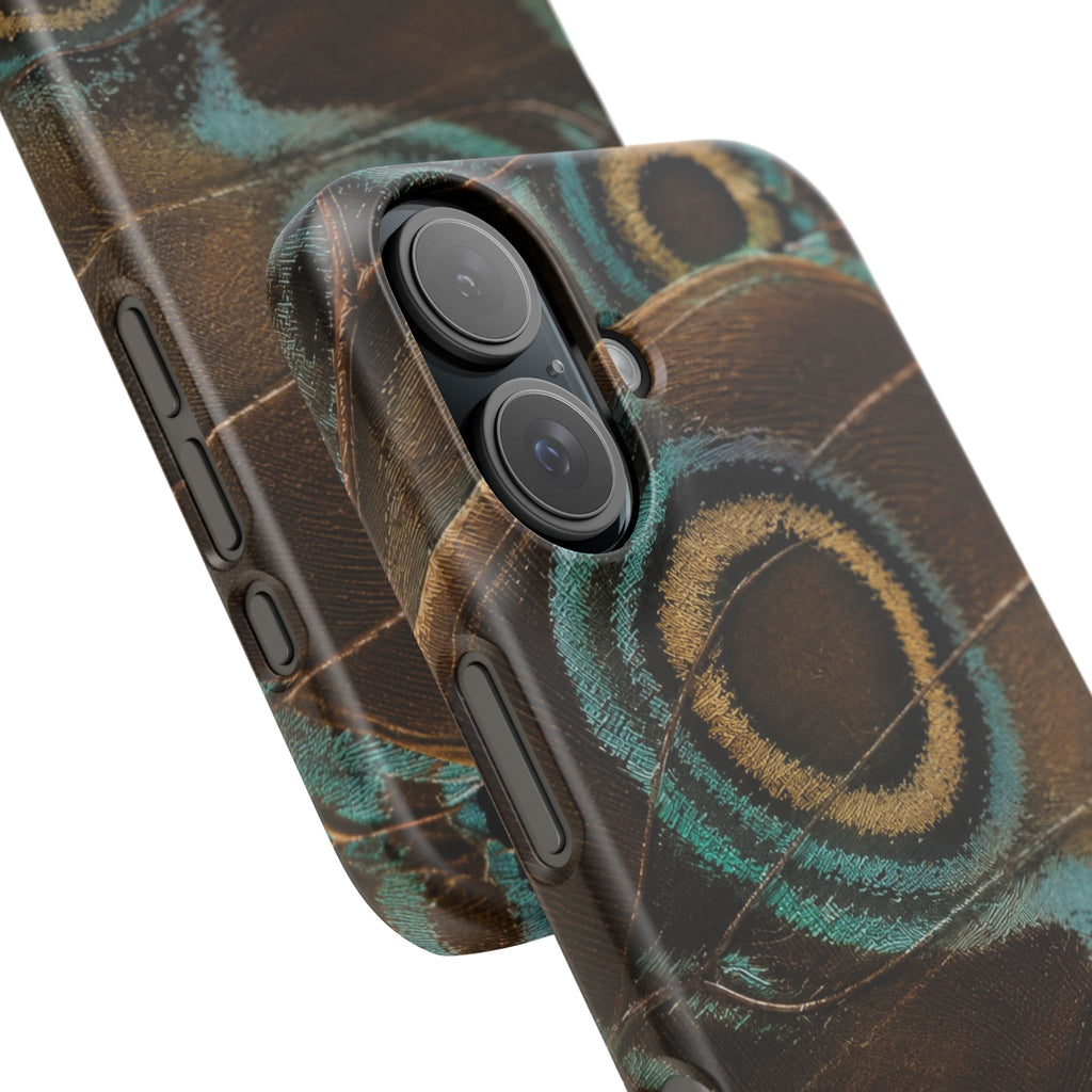 Peacock Feather Pattern Snap Case