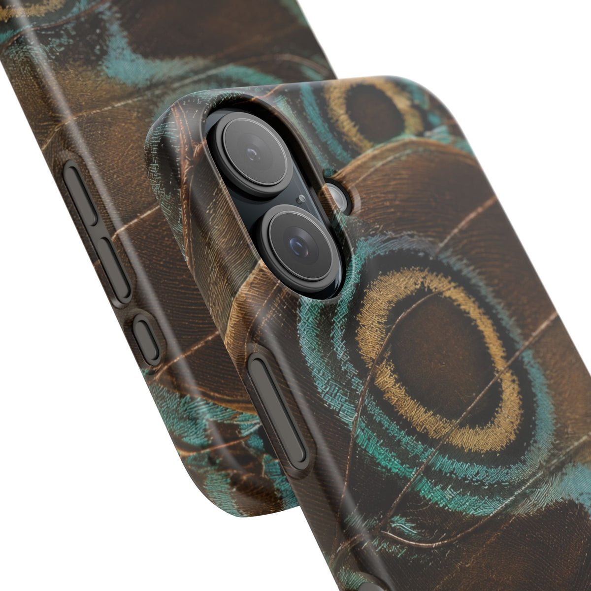 Peacock Feather Pattern Snap Case