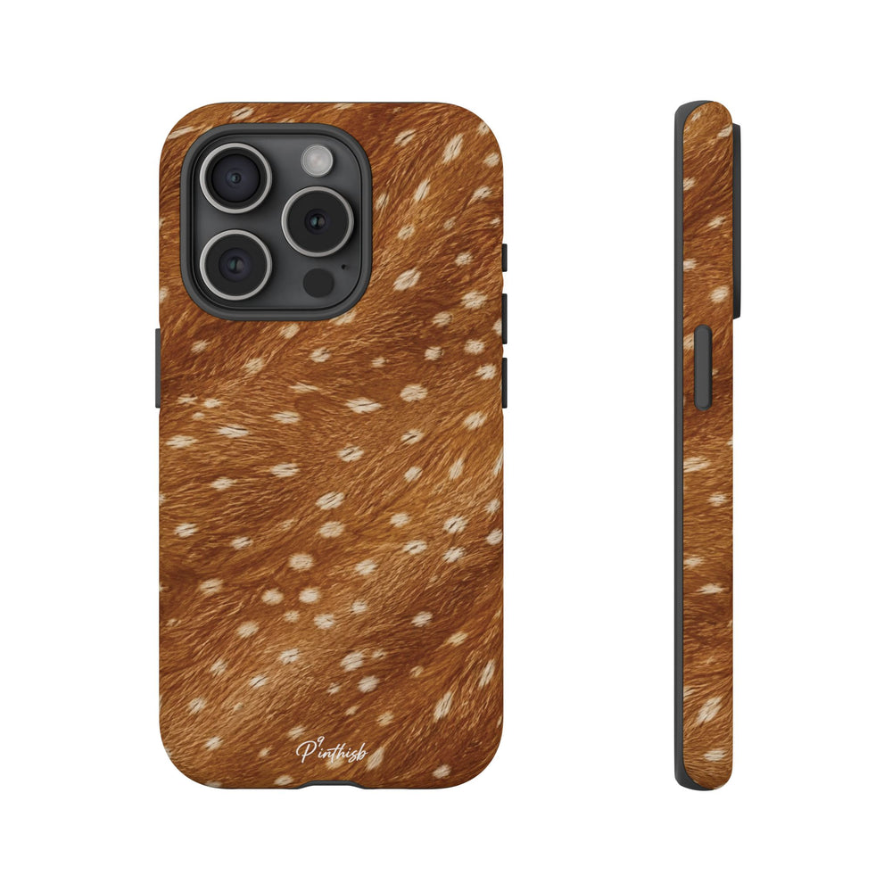 Caramel Deer Pattern Tough Case