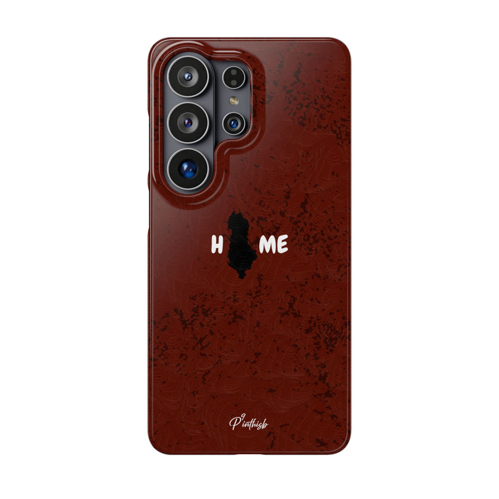 "HOME" Albania Snap Case