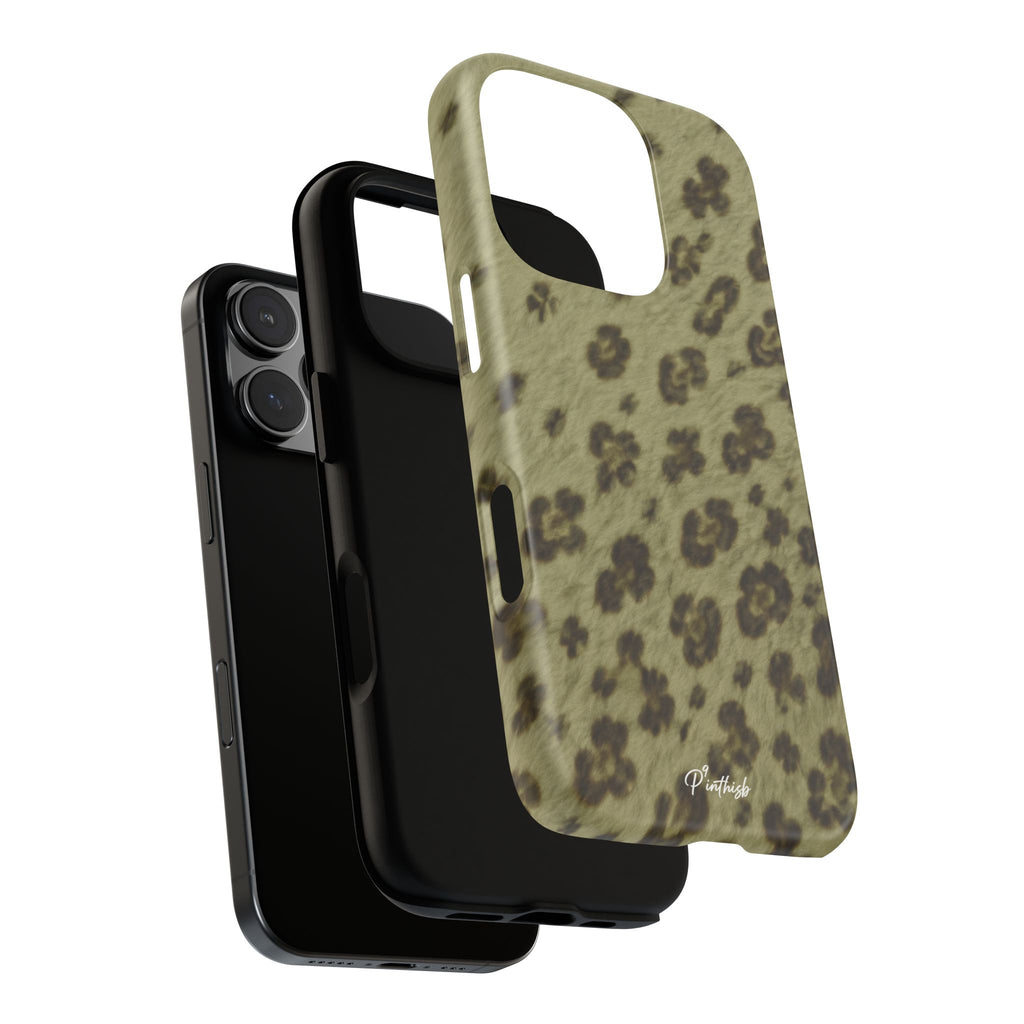Olive Leopard Print Tough Case